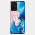 Blue Marble Glossy Metal Case Cover For Vivo T1 5G