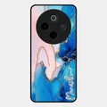 Blue Marble Glossy Metal Case Cover For Vivo T4 5G