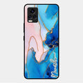 Blue Marble Glossy Metal Case Cover For Vivo V20 Pro 5G