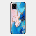 Blue Marble Glossy Metal Case Cover For Vivo V20