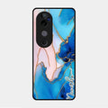 Blue Marble Glossy Metal Case Cover For Vivo V40 Pro 5G