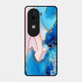 Blue Marble Glossy Metal Case Cover For Vivo V40E 5G