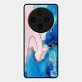 Blue Marble Glossy Metal Case Cover For Vivo X100 5G
