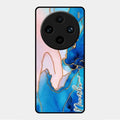 Blue Marble Glossy Metal Case Cover For Vivo X100 Pro 5G