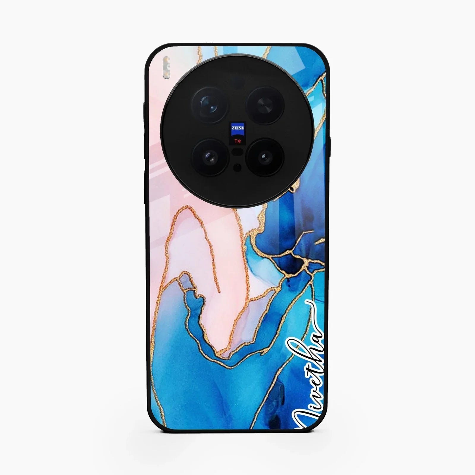 Blue Marble Glossy Metal Case Cover For Vivo X300 Pro 5G
