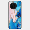 Blue Marble Glossy Metal Case Cover For Vivo X90 5G
