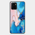 Blue Marble Glossy Metal Case Cover For Vivo Y01