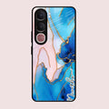Blue Marble Glossy Metal Case Cover For Vivo Y31 5G