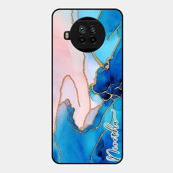 Blue Marble Glossy Metal Case Cover For Xiaomi Mi 10I 5G