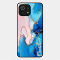 Blue Marble Glossy Metal Case Cover For Xiaomi Mi 11 Lite