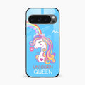 Blue Unicorn Queen Glass Phone Case For Google Pixel 10 Pro XL