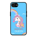 Blue Unicorn Queen Glass Phone Case For iPhone 16e
