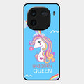 Blue Unicorn Queen Glass Phone Case For Iqoo 12 5G
