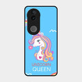 Blue Unicorn Queen Glass Phone Case For Iqoo Z10R