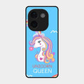 Blue Unicorn Queen Glass Phone Case For Iqoo Z9S Pro 5G