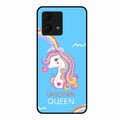 Blue Unicorn Queen Glass Phone Case For Motorola g84 5G