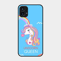 Blue Unicorn Queen Glass Phone Case For Nothing Phone 1