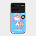 Blue Unicorn Queen Glass Phone Case For Nothing Phone 3 5G