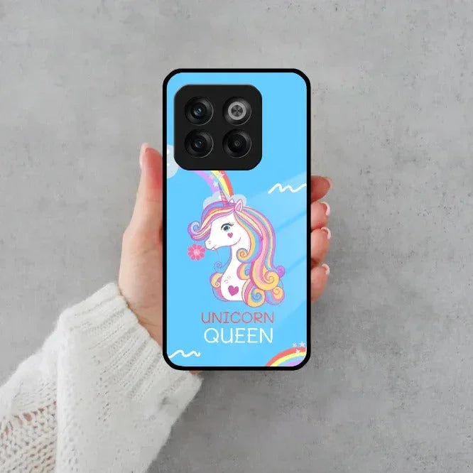 Blue Unicorn Queen Glass Phone Case For OnePlus - ShopOnCliQ