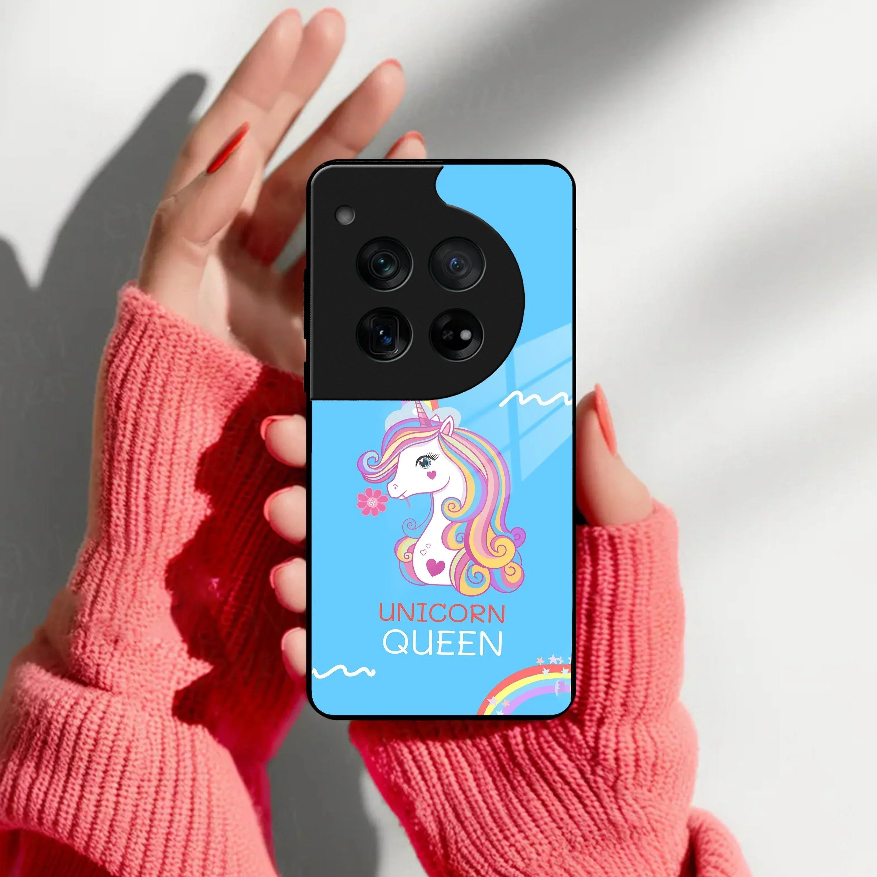 Blue Unicorn Queen Glass Phone Case For OnePlus - ShopOnCliQ