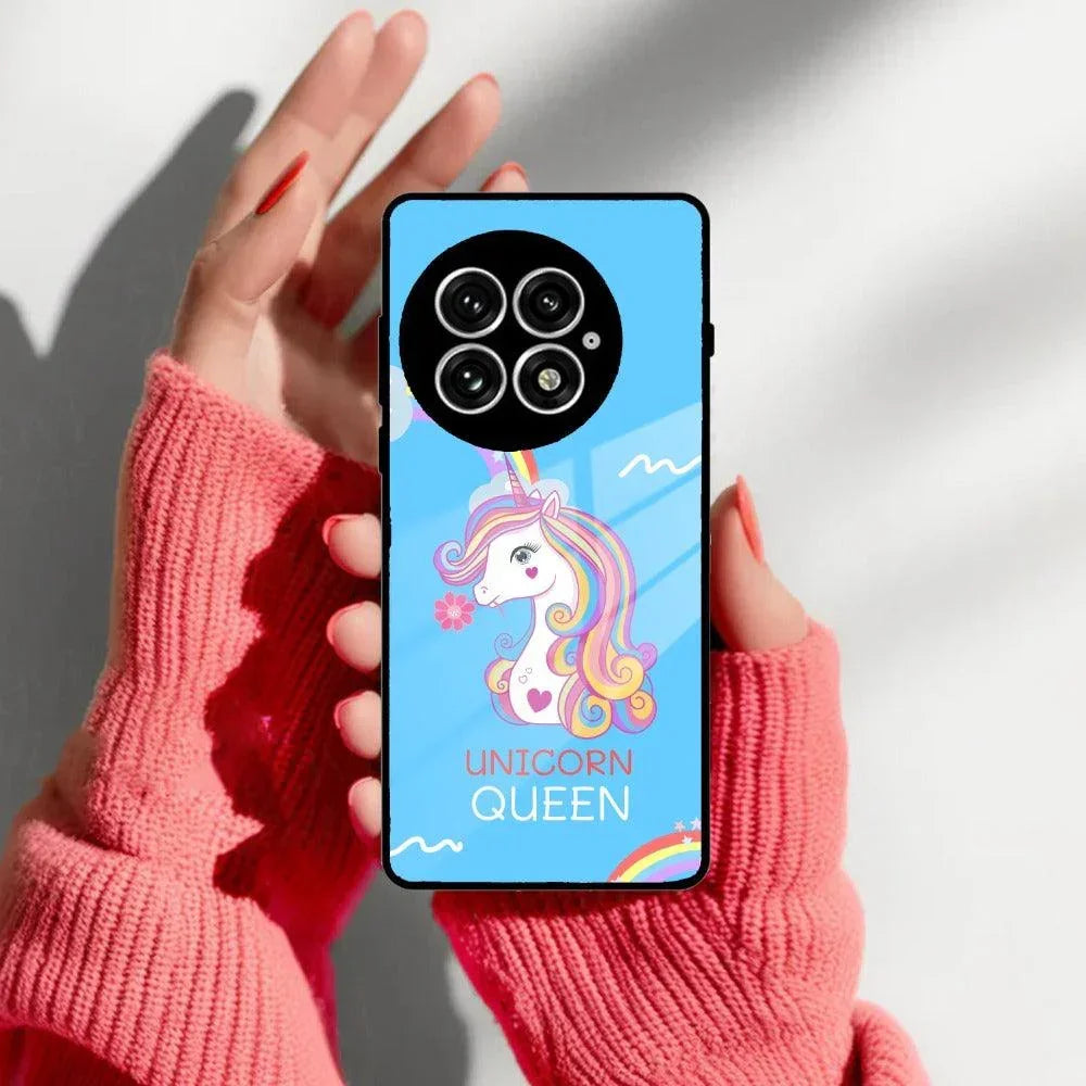 Blue Unicorn Queen Glass Phone Case For OnePlus - ShopOnCliQ
