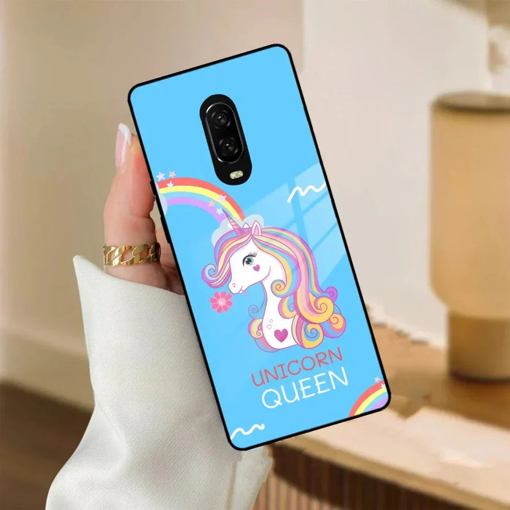 Blue Unicorn Queen Glass Phone Case For OnePlus - ShopOnCliQ