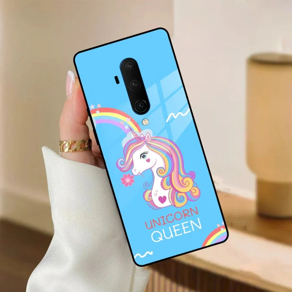 Blue Unicorn Queen Glass Phone Case For OnePlus - ShopOnCliQ