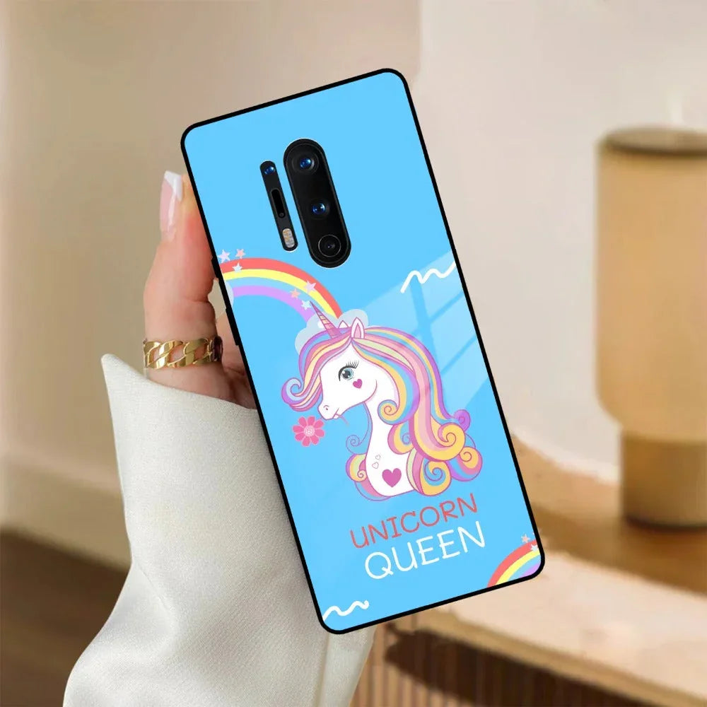 Blue Unicorn Queen Glass Phone Case For OnePlus - ShopOnCliQ