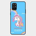 Blue Unicorn Queen Glass Phone Case For Oneplus 8T