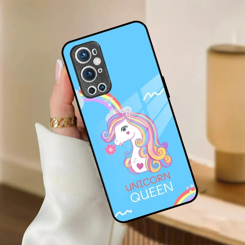 Blue Unicorn Queen Glass Phone Case For OnePlus - ShopOnCliQ