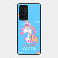Blue Unicorn Queen Glass Phone Case For Oneplus 9Rt 5G