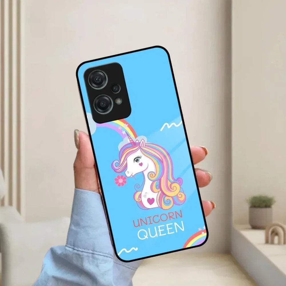Blue Unicorn Queen Glass Phone Case For OnePlus - ShopOnCliQ