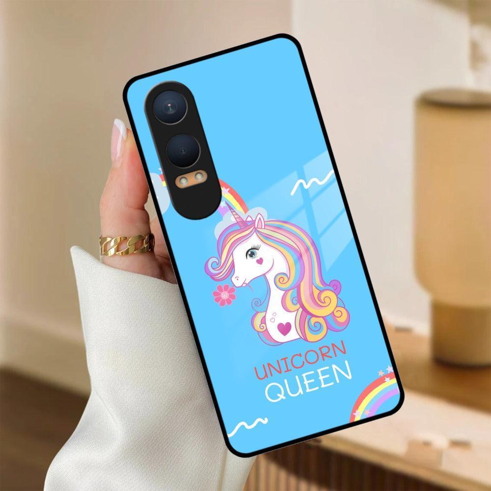 Blue Unicorn Queen Glass Phone Case For OnePlus - ShopOnCliQ