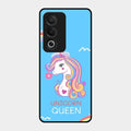 Blue Unicorn Queen Glass Phone Case For Oppo K12X 5G