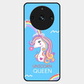 Blue Unicorn Queen Glass Phone Case For Realme 11 Pro 5G