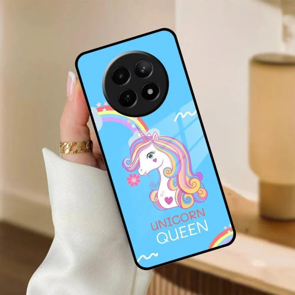 Blue Unicorn Queen Glass Phone Case For Realme/Narzo - ShopOnCliQ