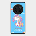 Blue Unicorn Queen Glass Phone Case For Realme 12 Pro 5G