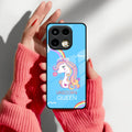 Blue Unicorn Queen Glass Phone Case For Realme 16 Pro Plus 5G