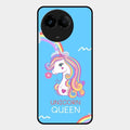 Blue Unicorn Queen Glass Phone Case For Realme C67 5G