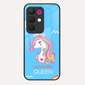 Blue Unicorn Queen Glass Phone Case For Realme C85 5G
