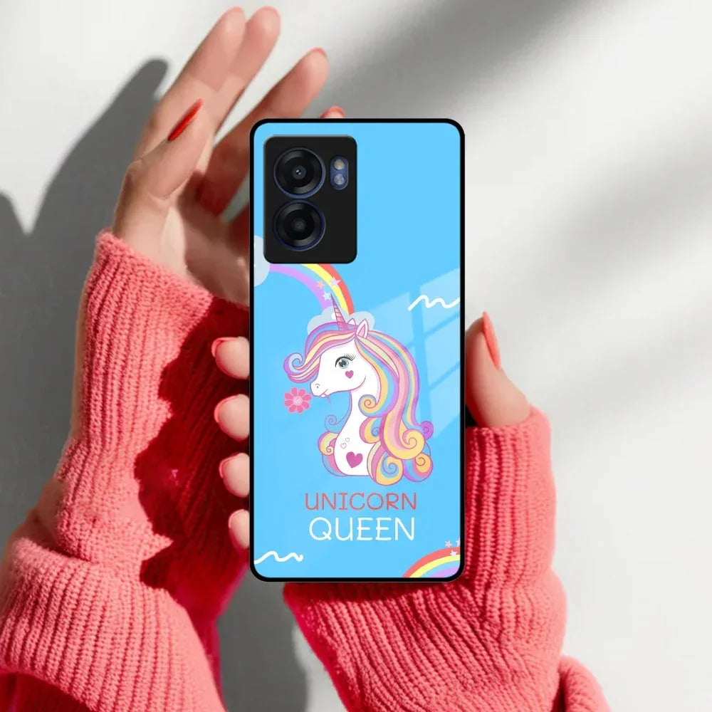 Blue Unicorn Queen Glass Phone Case For Realme/Narzo - ShopOnCliQ