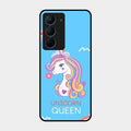 Blue Unicorn Queen Glass Phone Case For Realme Narzo 80X 5G