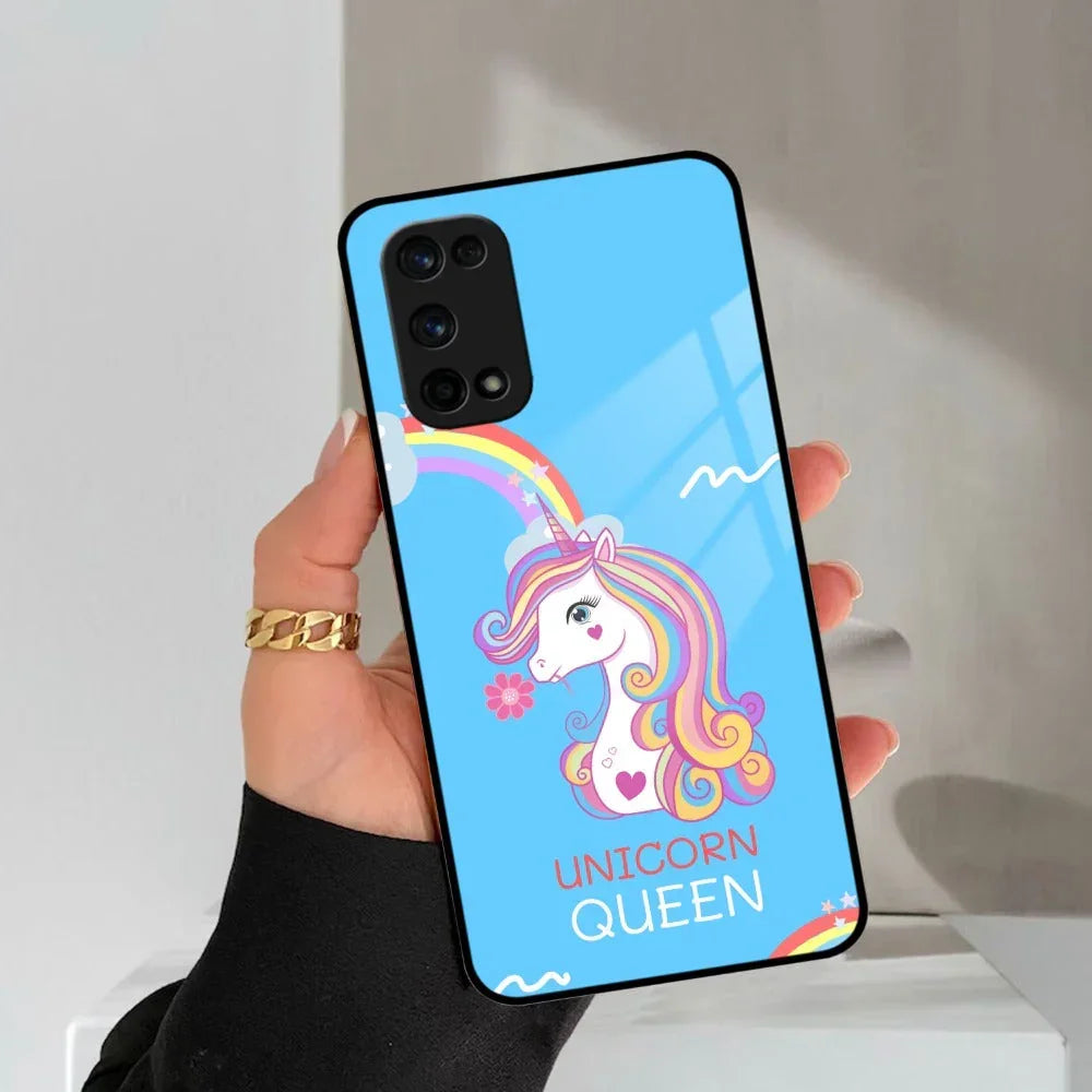 Blue Unicorn Queen Glass Phone Case For Realme/Narzo - ShopOnCliQ