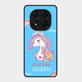 Blue Unicorn Queen Glass Phone Case For Redmi Note 15 Pro 5G