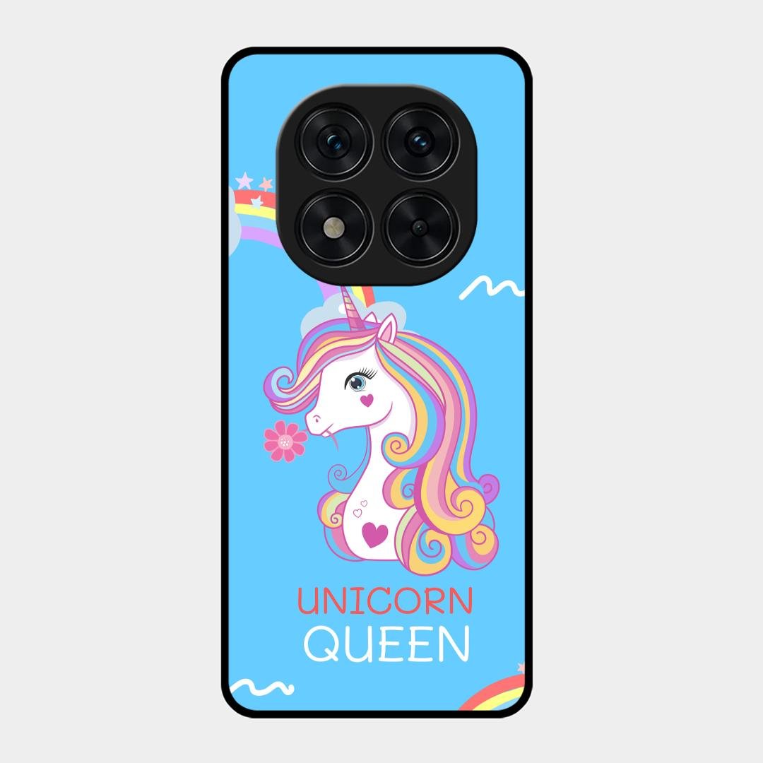 Blue Unicorn Queen Glass Phone Case For Redmi Note 15 Pro Plus 5G