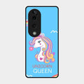 Blue Unicorn Queen Glass Phone Case For Vivo T3 Ultra