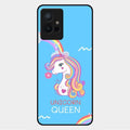 Blue Unicorn Queen Glass Phone Case For Vivo Y75 5G