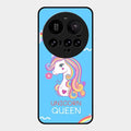 Blue Unicorn Queen Glass Phone Case For Xiaomi 15 Ultra 5G
