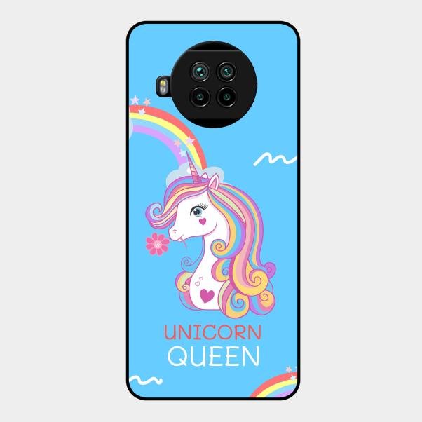 Blue Unicorn Queen Glass Phone Case For Xiaomi Mi 10I 5G