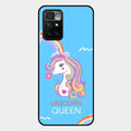 Blue Unicorn Queen Glass Phone Case For Xiaomi Redmi 10 Prime